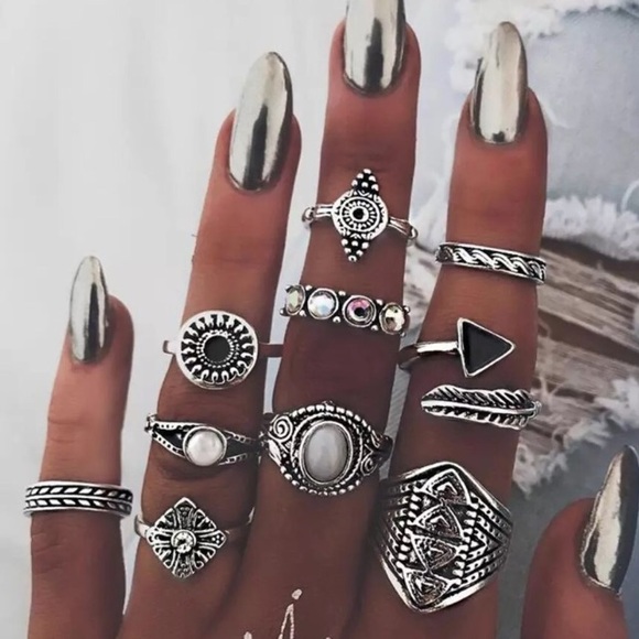 Vintage Ring Set 10 Rings - Picture 1 of 3